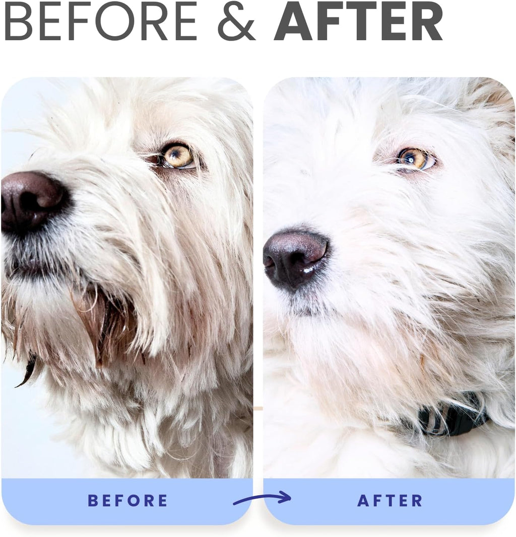 PRO Formula Berry Blue Brightening Pet Shampoo - Ultra-Hydrating Professional Whitening Dog Shampoo, Vivid Show-Quality Coat Enhancer, Tear Stain & Odor Eliminator, Vitamin B5, 128Oz+Pump
