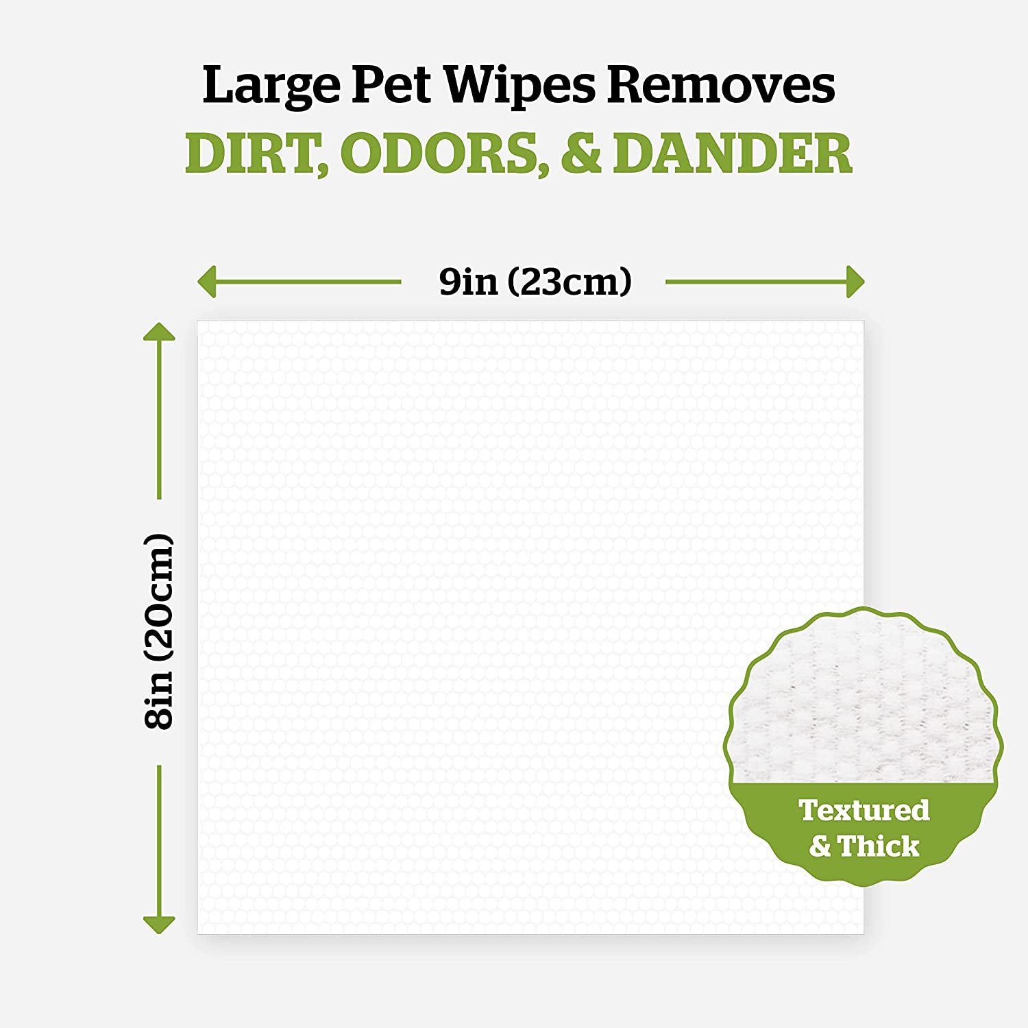 Pogi’S Dog Grooming Wipes – Hypoallergenic Pet Wipes for Paws, Body & Butt – Cleaning & Hydrating, Green Tea Scent, 100-Count