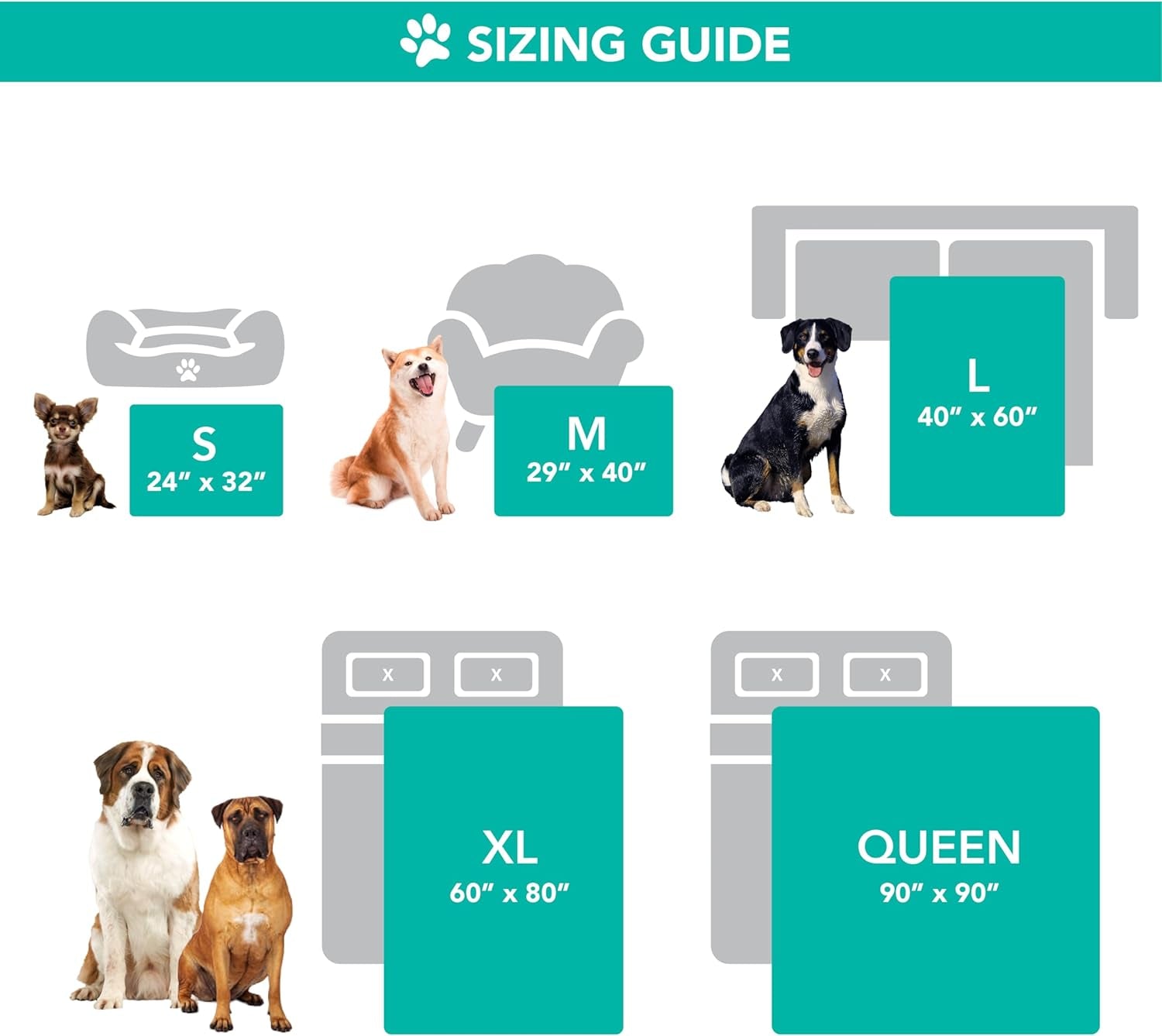 Waterproof Dog Blanket for Small Medium Dog Puppy Cat Throw for Couch Cover Leakproof Protection, Sherpa Fleece, Reversible Soft Washable 29X40 Charcoal Gray